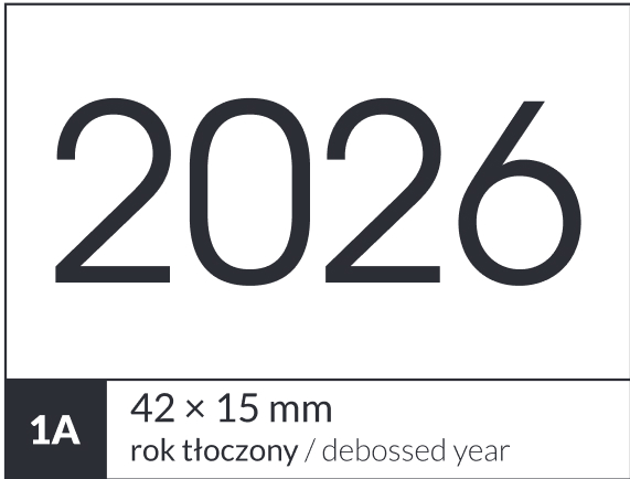 Personalizacja kalendarza książkowego - znakowanie roku (1)