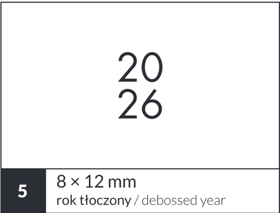 Personalizacja kalendarza książkowego - znakowanie roku (11)
