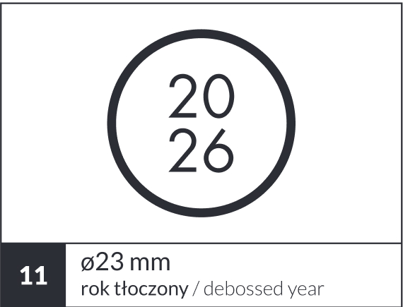 Personalizacja kalendarza książkowego - znakowanie roku (14)