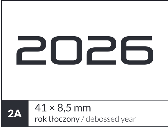 Personalizacja kalendarza książkowego - znakowanie roku (2)