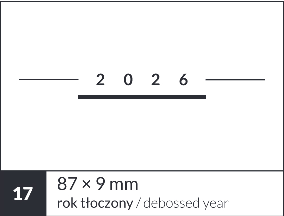Personalizacja kalendarza książkowego - znakowanie roku (22)
