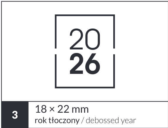Personalizacja kalendarza książkowego - znakowanie roku (3)