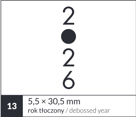 Personalizacja kalendarza książkowego - znakowanie roku (38)