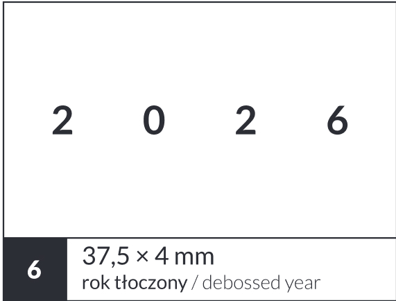Personalizacja kalendarza książkowego - znakowanie roku (4)