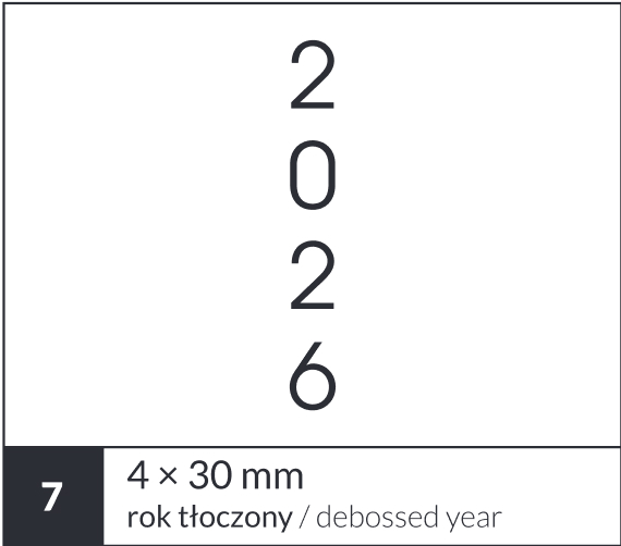 Personalizacja kalendarza książkowego - znakowanie roku (8)