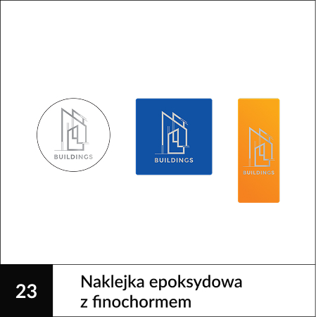 Personalizowane kalendarzwe książkowe Naklejki metaliczne-1