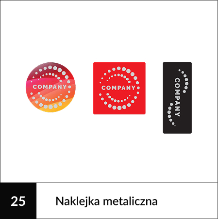 Personalizowane kalendarzwe książkowe Naklejki metaliczne-3
