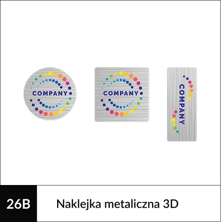 Personalizowane kalendarzwe książkowe Naklejki metaliczne-5